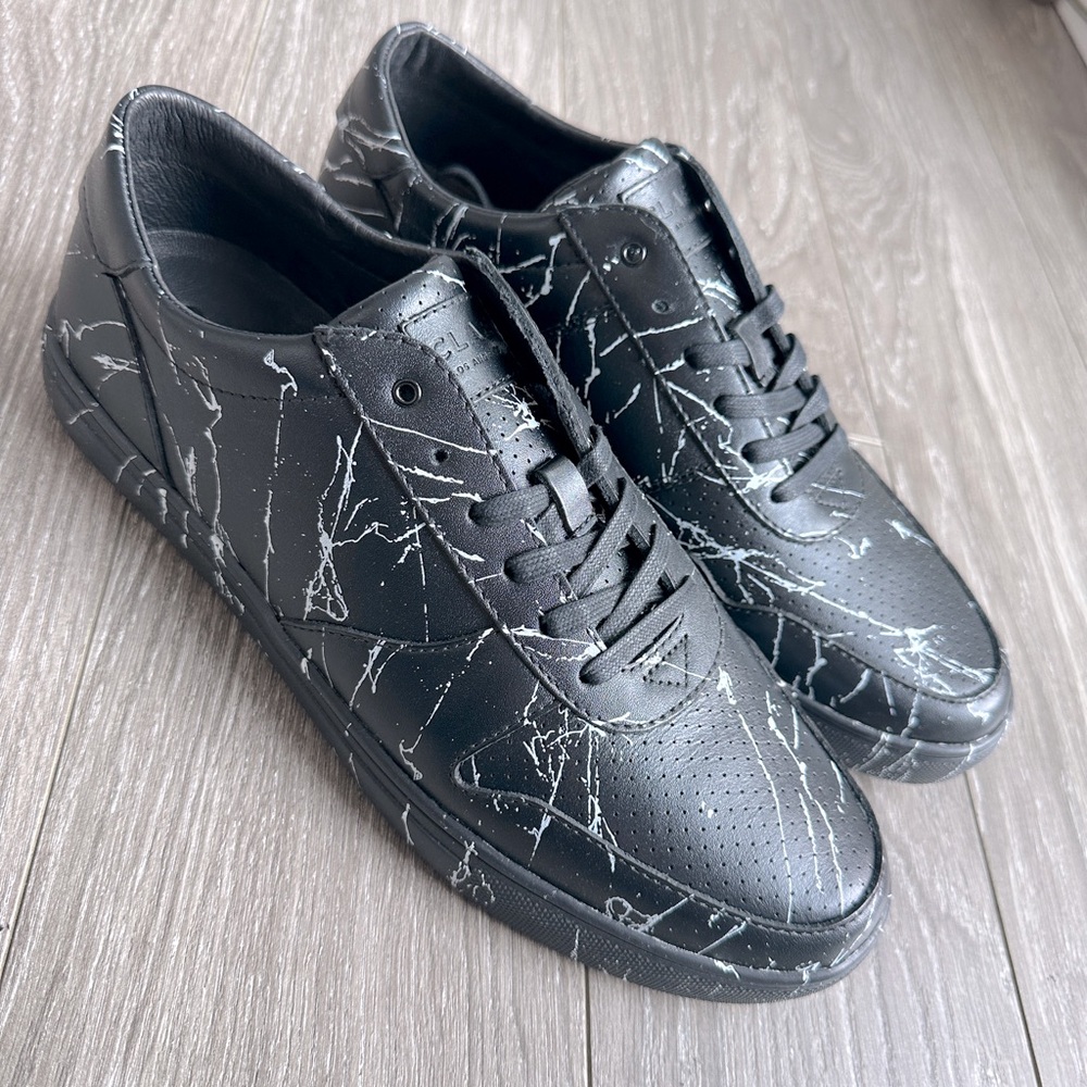 Brand New Never Worn Clae Gregory Black Marble Sneakers
